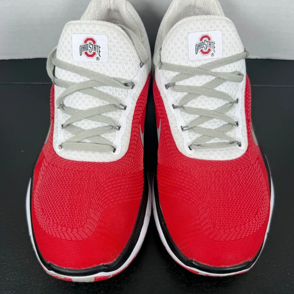Nike Mens Size 9.5 Ohio State Buckeyes Free Trainer V7 Training Shoes AA0881-605
